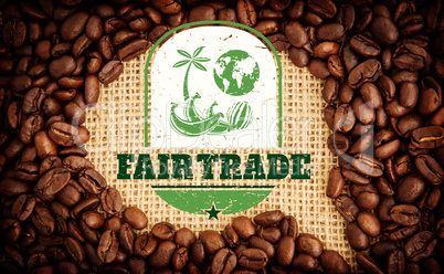 Composite image of fair trade graphic