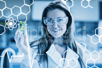 Composite image of science graphic
