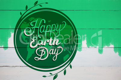 Composite image of earth day graphic