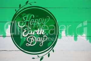 Composite image of earth day graphic