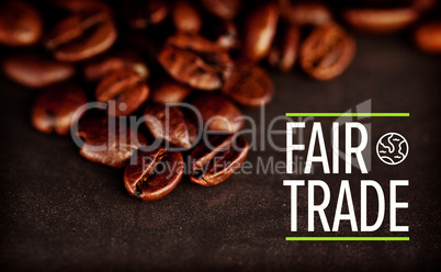 Composite image of fair trade