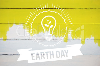 Composite image of earth day graphic Composite image of earth day graphic