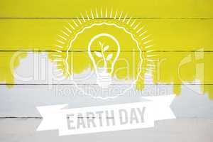 Composite image of earth day graphic