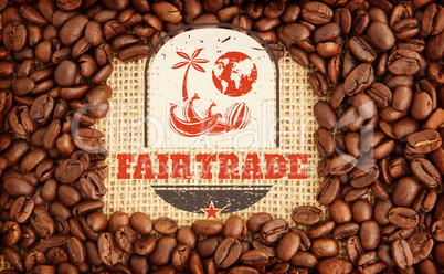 Composite image of fair trade graphic