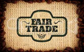 Composite image of fair trade graphic