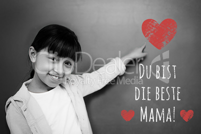 Composite image of german mothers day message