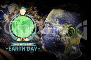 Composite image of earth day graphic