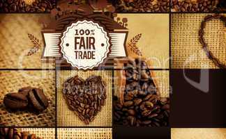 Composite image of fair trade graphic