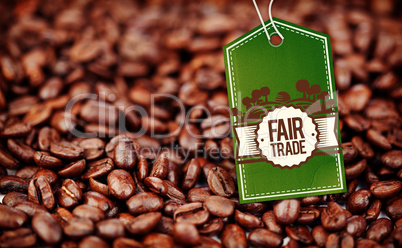 Composite image of fair trade graphic