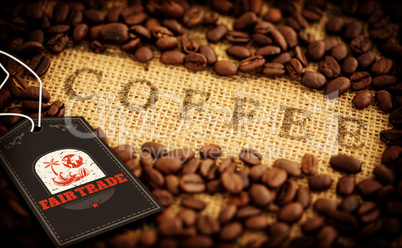 Composite image of fair trade graphic