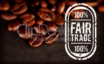 Composite image of fair trade graphic