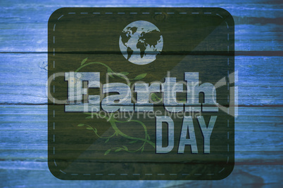 Composite image of earth day graphic