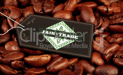 Composite image of fair trade graphic