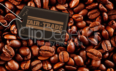 Composite image of fair trade graphic