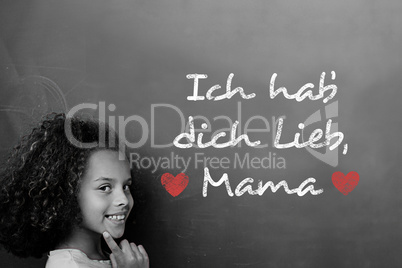 Composite image of german mothers day message