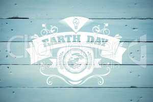 Composite image of earth day graphic