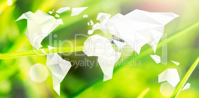 Composite image of earth day graphic