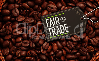 Composite image of fair trade