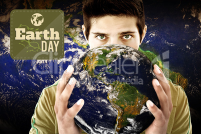 Composite image of earth day graphic