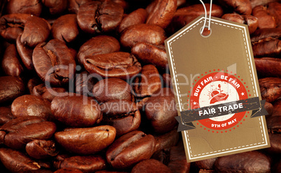 Composite image of fair trade graphic