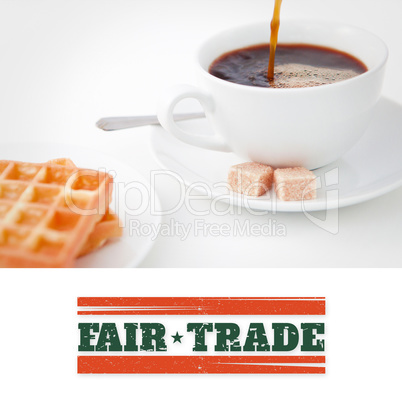 Composite image of fair trade graphic