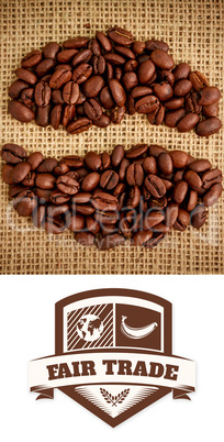 Composite image of fair trade graphic