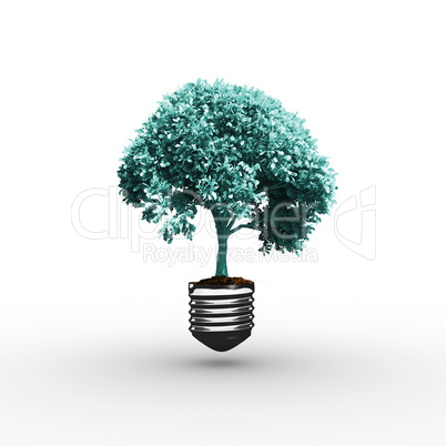 Composite image of empty light bulb