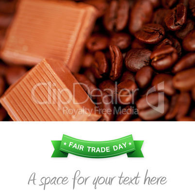 Composite image of fair trade graphic