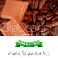 Composite image of fair trade graphic