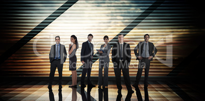 Composite image of business people