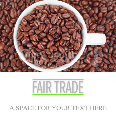 Composite image of fair trade