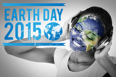 Composite image of earth day graphic