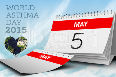 Composite image of world asthma day