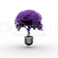 Composite image of empty light bulb