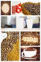 Composite image of coffee and mug