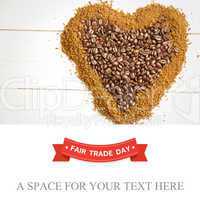 Composite image of fair trade graphic