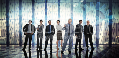 Composite image of business people