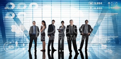 Composite image of business people