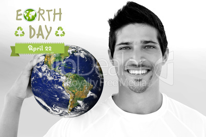 Composite image of earth day graphic