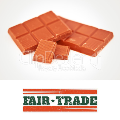 Composite image of fair trade graphic