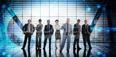 Composite image of business people