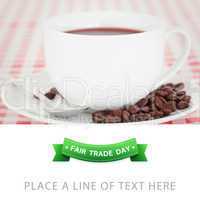 Composite image of fair trade graphic