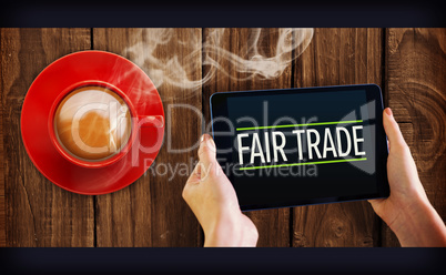 Composite image of fair trade