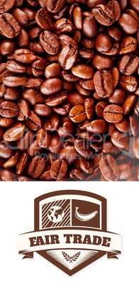 Composite image of fair trade graphic