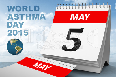Composite image of world asthma day