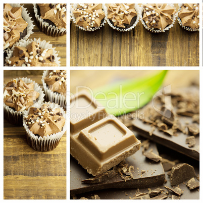 Composite image of cupcakes