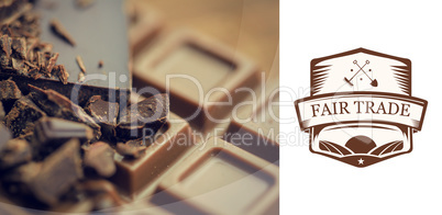 Composite image of fair trade graphic