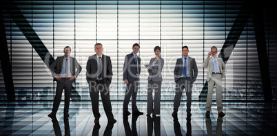 Composite image of business people