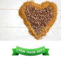 Composite image of fair trade graphic