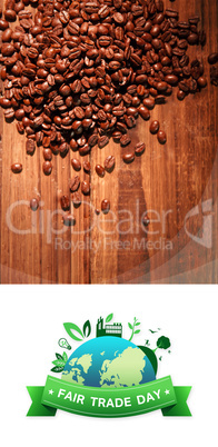 Composite image of fair trade graphic